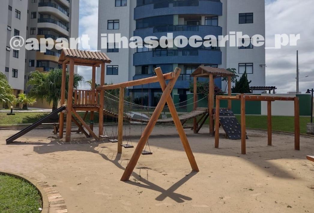 Apto Cond Ilhas Do Caribe - Pr - Beira Mar Matinhos Buitenkant foto